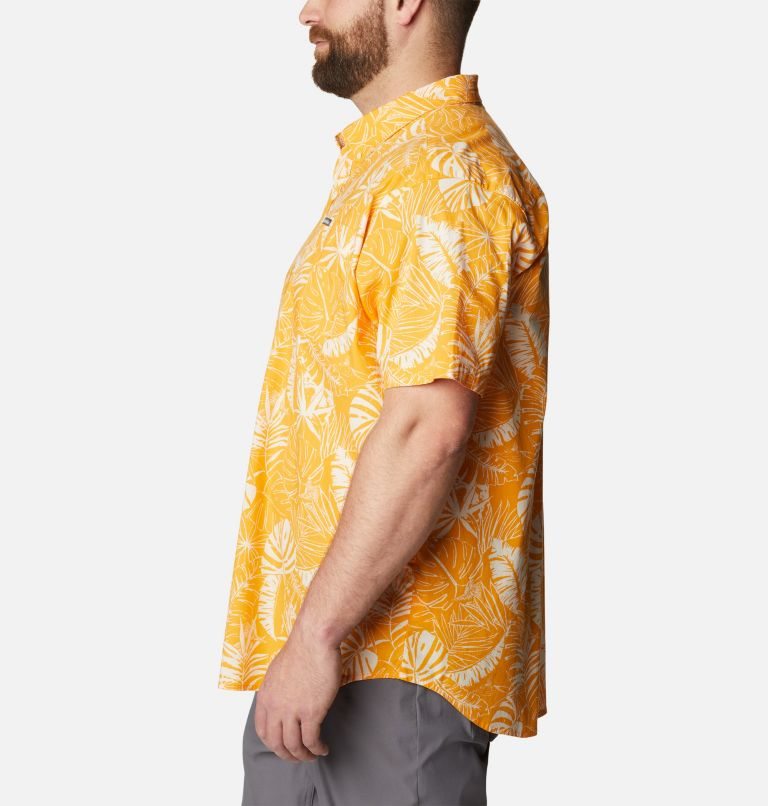 Men's Columbia Rapid Rivers Printed Short Sleeve Shirts Mango | Plus Size CA-S34A0